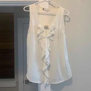 Semi-Sheer Embellished Tunic Tank